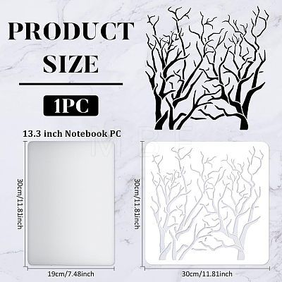 Large Plastic Reusable Drawing Painting Stencils Templates DIY-WH0172-757-1