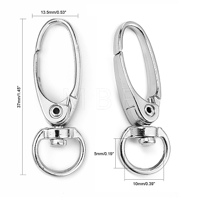 Iron Swivel Snap Hooks Clasps X-E341-6-1