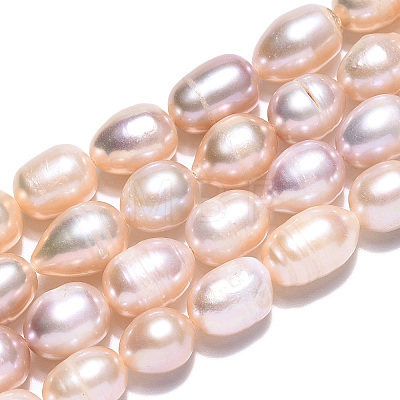 Natural Cultured Freshwater Pearl Beads Strands PEAR-N012-08L-1
