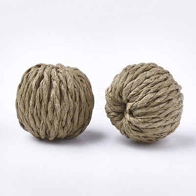 Handmade Paper Woven Beads WOVE-Q077-14B-01-1