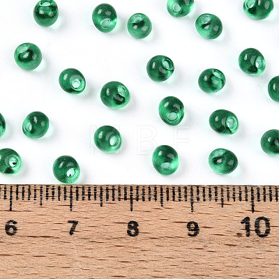 3/0 Baking Paint Glass Fringe Seed Beads SEED-A034-04I-1