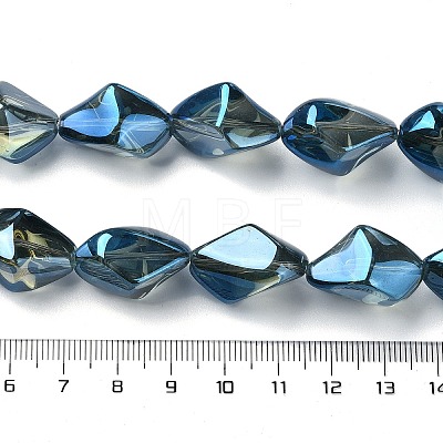 Electroplate Transparent Glass Beads Strands EGLA-E060-01A-FR04-1