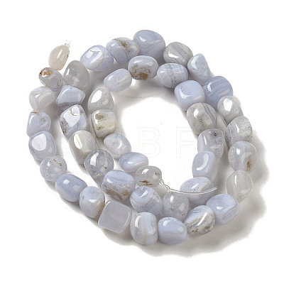 Natural Blue Lace Agate Beads Strands G-NH0017-B05-01-1