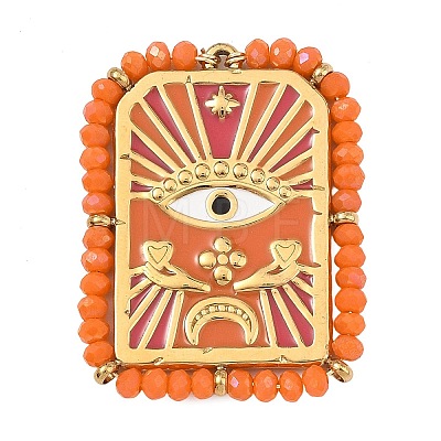 304 Stainless Steel Enamel Pendants SA-B004-05G-1