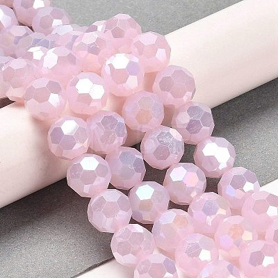 Imitation Jade Glass Beads Stands EGLA-A035-J10mm-B02-1