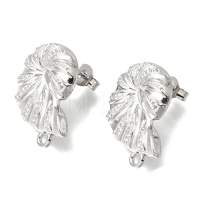 304 Stainless Steel Stud Earring Findings STAS-D391-04B-P-1