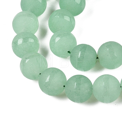 Frosted Natural White Jade Beads Strands G-T138-10mm-209D-1