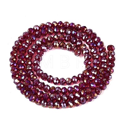 Baking Electroplate Glass Beads Strands DGLA-TAC0003-2mm-02-1