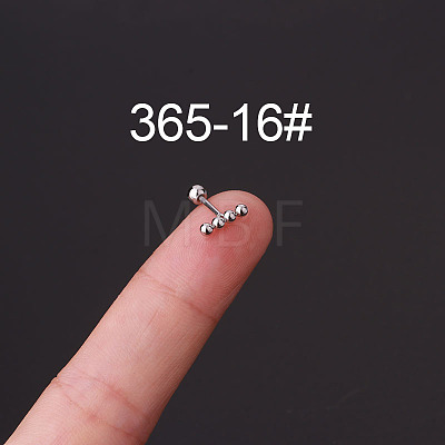 316L Surgical Stainless Steel Cartilage Earrings WG35966-16-1