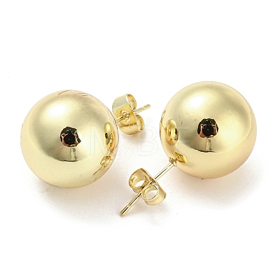 Brass Stud Earrings EJEW-I300-04C-G-1