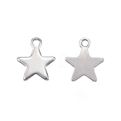 201 Stainless Steel Charms STAS-F039-04C-P-1