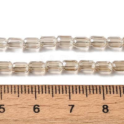 Electroplate Glass Beads Strands EGLA-D031-01-17-1