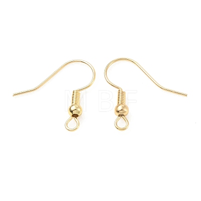 Brass Earring Hooks X-KK-C024-18KCG-1
