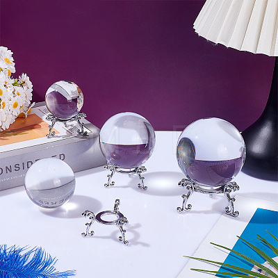 4Pcs Round Glass Crystal Ball AJEW-OC0015-70-1