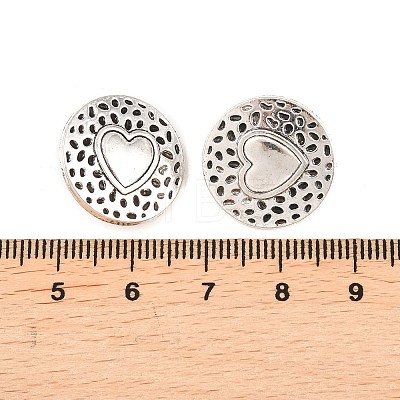 Tibetan Style Alloy Shank Buttons X-TIBE-Q044-04AS-RS-1