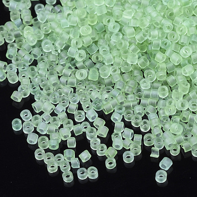 Transparent Glass Cylinder Beads SEED-Q036-01A-L01-1