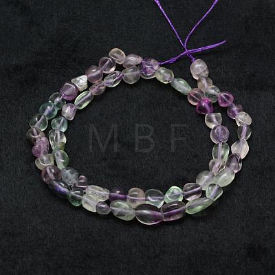 Natural Fluorite Beads Strands G-F521-48-1