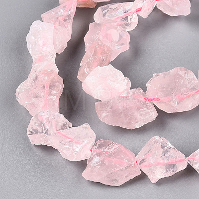 Natural Rose Quartz Beads Strands G-R421-17-1