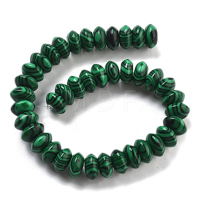 Synthetic Malachite Beads Strands G-P559-A04-02-1