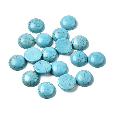 Synthetic Turquoise Cabochons G-P393-R64-12MM-1
