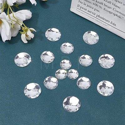 Fingerinspire 45Pcs 3 Styles Self-Adhesive Acrylic Rhinestone Stickers DIY-FG0001-83A-1