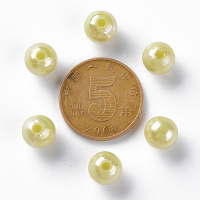 Opaque Acrylic Beads X-MACR-S370-D8mm-A10-1