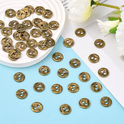 Tibetan Style Buttons TIBE-R178-AG-LF-1