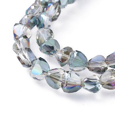 Electroplate Glass Beads Strands EGLA-L017-HP-A02-1