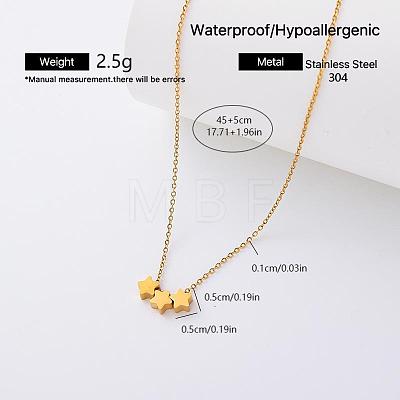 European Style 304 Stainless Steel Pendant Necklaces for Women MD6766-6-1