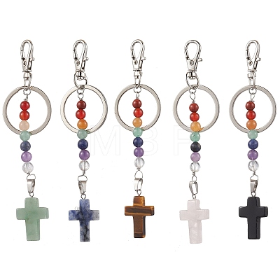 Gemstone Cross Keychain KEYC-JKC01040-01-1