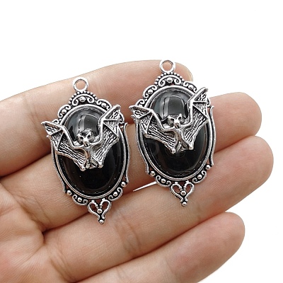 Vampire Bat Shaped Alloy Enamel Pendants LS-PW-WGA369A-02-1
