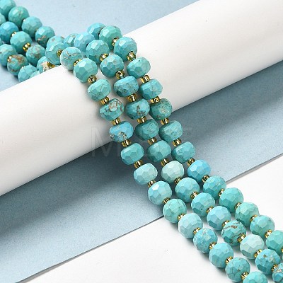 Synthetic Turquoise Beads Strands G-P508-A05-01-1