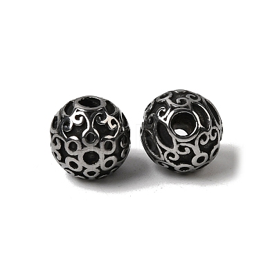 304 Stainless Steel Beads STAS-K255-20A-AS-1