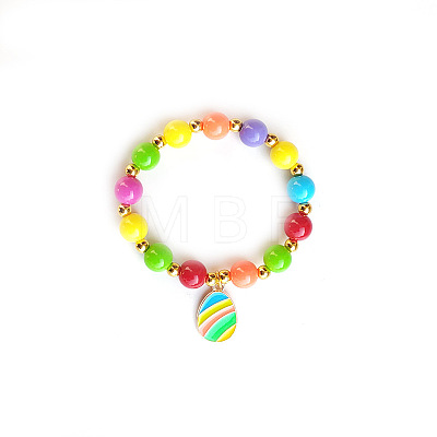Easter Alloy Enamel Charm Bracelets FS-WG1C163-06-1