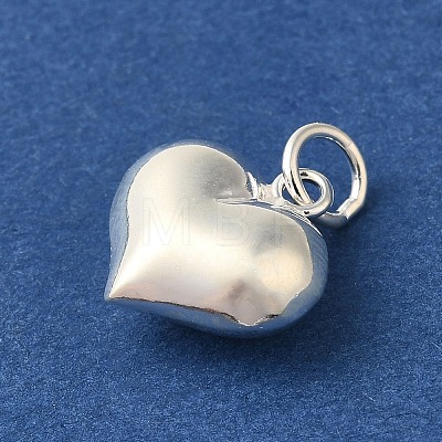 925 Sterling Silver Heart Charms with Jump Rings FIND-U013-05S-02-1