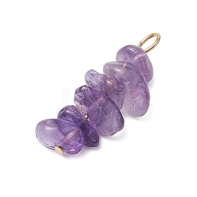 10Pcs 5 Colors 12 Constellation Natural Citrine & Natural Obsidian & Fluorite & Amethyst & Strawberry Quartz Pendants PALLOY-JF02839-02-1