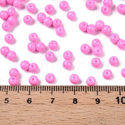 Opaque Baking Painted Glass Beads DGLA-T004-03J-1