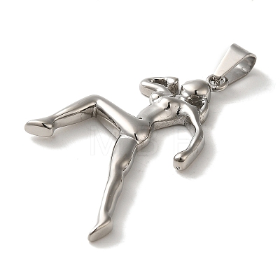 Non-Tarnish Hip Hop Fitness 316L Surgical Stainless Steel Pendants STAS-H194-01P-01-1