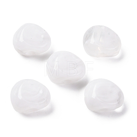Two Tone Opaque Acrylic Beads MACR-Z002-01E-1