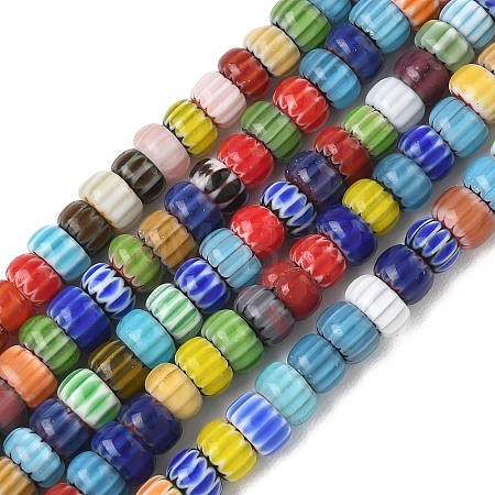 Handemade Millefiori Lampwork Beads LAMP-D009-01B-1
