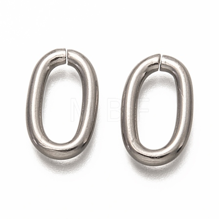 Non-Tarnish 304 Stainless Steel Open Jump Rings STAS-H133-08P-1