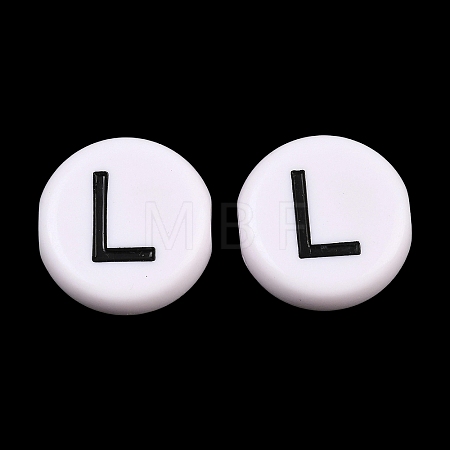Opaque Acrylic European Beads AC-CBA3BDD-01L-1