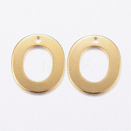 304 Stainless Steel Charms STAS-P141-O-1