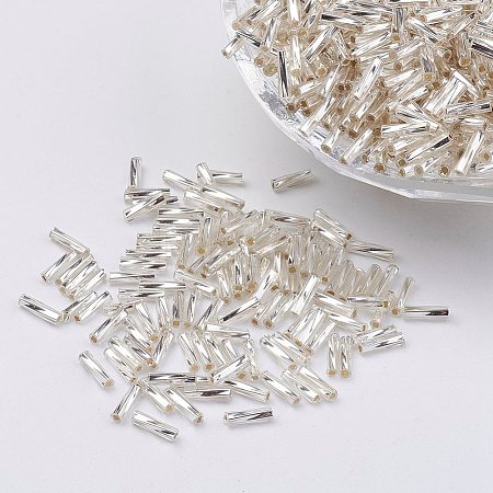Glass Twisted Bugle Beads SEED-E002-9mm-821#-1