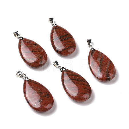 Natural Sesame Jasper Pendants G-D084-01P-B21-1