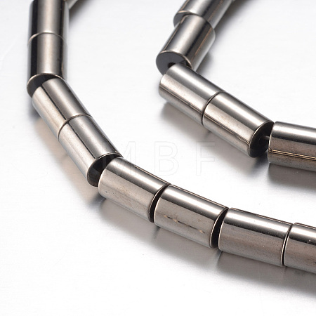 Electroplate Magnetic Synthetic Hematite Bead Strands G-A164-05B-05-1