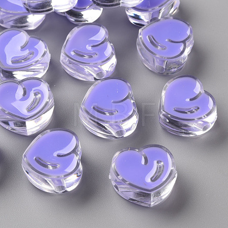 Transparent Enamel Acrylic Beads TACR-S155-004J-1