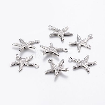 Tarnish Resistant 304 Stainless Steel Charms STAS-P175-33P-1