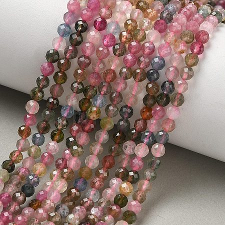 Natural Multicolor Tourmaline Beads Strands GG-CBA5A1A-A10-04-1