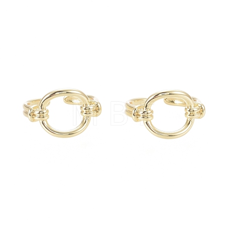 Brass Cuff Rings RJEW-F103-01-G-1